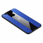 For Huawei Honor 7X XINLI Stitching Cloth Textue Shockproof TPU Protective Case(Blue) - 1