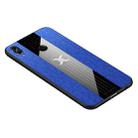 For Huawei Honor 8X XINLI Stitching Cloth Textue Shockproof TPU Protective Case(Blue) - 1