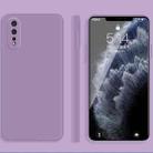 For vivo iQOO Neo Solid Color Imitation Liquid Silicone Straight Edge Dropproof Full Coverage Protective Case(Purple) - 1