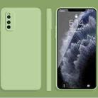 For vivo IQOO Neo3 Solid Color Imitation Liquid Silicone Straight Edge Dropproof Full Coverage Protective Case(Matcha Green) - 1