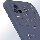 For vivo iQOO 7 Solid Color Imitation Liquid Silicone Straight Edge Dropproof Full Coverage Protective Case(Grey) - 5