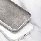 For vivo iQOO 7 Solid Color Imitation Liquid Silicone Straight Edge Dropproof Full Coverage Protective Case(Grey) - 6