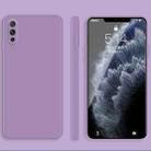 For vivo IQOO Solid Color Imitation Liquid Silicone Straight Edge Dropproof Full Coverage Protective Case(Purple) - 1