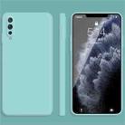 For vivo IQOO Solid Color Imitation Liquid Silicone Straight Edge Dropproof Full Coverage Protective Case(Sky Blue) - 1