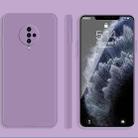 For vivo S6 Solid Color Imitation Liquid Silicone Straight Edge Dropproof Full Coverage Protective Case(Purple) - 1