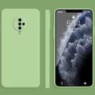For vivo S6 Solid Color Imitation Liquid Silicone Straight Edge Dropproof Full Coverage Protective Case(Matcha Green) - 1