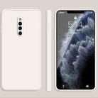 For vivo X27 Pro Solid Color Imitation Liquid Silicone Straight Edge Dropproof Full Coverage Protective Case(White) - 1