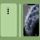 For vivo X27 Pro Solid Color Imitation Liquid Silicone Straight Edge Dropproof Full Coverage Protective Case(Matcha Green) - 1