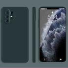 For vivo X30 Pro Solid Color Imitation Liquid Silicone Straight Edge Dropproof Full Coverage Protective Case(Dark Green) - 1