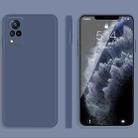 For vivo S9 Solid Color Imitation Liquid Silicone Straight Edge Dropproof Full Coverage Protective Case(Grey) - 1