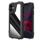 Stainless Steel Metal PC Back Cover + TPU Heavy Duty Armor Shockproof Case For iPhone 11(Mirror Black) - 1
