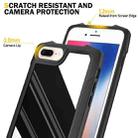 Stainless Steel Metal PC Back Cover + TPU Heavy Duty Armor Shockproof Case For iPhone 8 Plus / 7 Plus(Brush Black) - 6