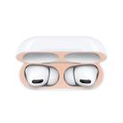 For Apple AirPods Pro Wireless Earphone Protective Case Metal Protective Sticker(Gold) - 5