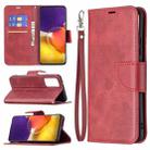 For Samsung Galaxy A82 5G Retro Lambskin Texture Pure Color Horizontal Flip PU Leather Case with Holder & Card Slots & Wallet & Lanyard(Red) - 1