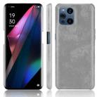 For OPPO Find X3 / X3 Pro Shockproof Litchi Texture PC + PU Case(Grey) - 1