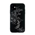 For iPhone 11 Pro Painted Pattern Soft TPU Protective Case(Lotus Pond) - 1