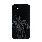 For iPhone 11 Painted Pattern Soft TPU Protective Case(Five Hands) - 1