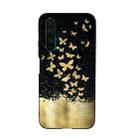For Huawei Honor 20 Pro Painted Pattern Soft TPU Protective Case(Gold Butterfly) - 1