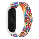 For Xiaomi Mi Band 6 / 5  / 4 / 3 Adjustable Nylon Braided Elasticity Watch Band(Rainbow) - 1