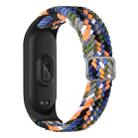 For Xiaomi Mi Band 6 / 5  / 4 / 3 Adjustable Nylon Braided Elasticity Watch Band(Colorful Denim) - 1
