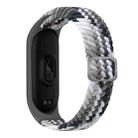 For Xiaomi Mi Band 6 / 5  / 4 / 3 Adjustable Nylon Braided Elasticity Watch Band (Colorful Black) - 1