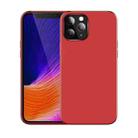 For iPhone 11 Pro Max Frosted Magnetic TPU Protective Case (Red) - 1