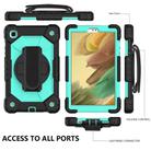 For Samsung Galaxy Tab A7 Lite T220 / T225 Contrast Color Robot Shockproof Silicon + PC Protective Case with Holder & Shoulder Strap(Black Mint) - 3