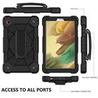 For Samsung Galaxy Tab A7 Lite T220 / T225 Contrast Color Robot Shockproof Silicon + PC Protective Case with Holder & Shoulder Strap(Black) - 3