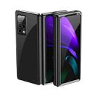 For Huawei Mate X2 Ultra-thin Electroplated Transparent Folding Case(Black) - 1