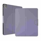 For iPad Air 13 2024 / iPad Pro 12.9 2022 / 2021 Electric Pressed Texture Horizontal Flip Leather Tablet Case with Holder & Pen Slot(Lavender Gray) - 1