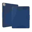 For iPad Pro 12.9 2022 / 2021 Electric Pressed Texture Horizontal Flip Leather Tablet Case with Holder & Pen Slot(Navy Blue) - 1