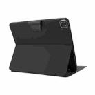 For iPad Pro 12.9 2022 / 2021 Electric Pressed Texture Horizontal Flip Leather Tablet Case with Holder & Pen Slot(Dark Gray) - 4