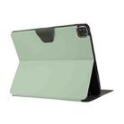 For iPad Pro 12.9 2022 / 2021 Electric Pressed Texture Horizontal Flip Leather Tablet Case with Holder & Pen Slot(Dark Green) - 4