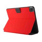 For iPad Pro 11 2022 / 2021 Electric Pressed Texture Horizontal Flip Leather Tablet Case with Holder & Pen Slot(Red) - 4