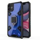 For iPhone 11 Space PC+TPU Ring Holder Protective Case(Blue) - 1