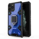 For iPhone 11 pro Space PC+TPU Ring Holder Protective Case(Blue) - 1