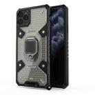 For iPhone 11 Pro Max Space PC+TPU Ring Holder Protective Case(Silver) - 1