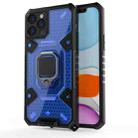 For iPhone 12 Pro Space PC+TPU Ring Holder Protective Case(Blue) - 1