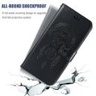For OnePlus 7T Wind Chime Owl Embossing Pattern Horizontal Flip Leather Case with Holder & Card Slots & Wallet(Black) - 6