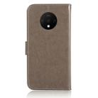 For OnePlus 7T Wind Chime Owl Embossing Pattern Horizontal Flip Leather Case with Holder & Card Slots & Wallet(Grey) - 3