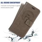 For OnePlus 7T Wind Chime Owl Embossing Pattern Horizontal Flip Leather Case with Holder & Card Slots & Wallet(Grey) - 6