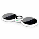 H20 15W QI Standard 3 in 1 Planar Figure-8-shaped Magnetic Wireless Charger for Phones & Apple Watch & AirPods(White) - 1