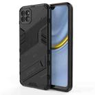 For Honor Play 20 Punk Armor 2 in 1 PC + TPU Shockproof Case with Invisible Holder(Black) - 1