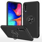 For Samsung Galaxy A30s / A50s / A50 PC + TPU Shockproof Magnetic Protective Case with Invisible Ring Holder(Black) - 1