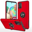 For Samsung Galaxy A71 4G PC + TPU Shockproof Magnetic Protective Case with Invisible Ring Holder(Red) - 1
