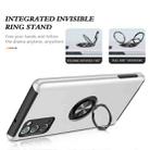 For Samsung Galaxy Note20 PC + TPU Shockproof Magnetic Protective Case with Invisible Ring Holder(Silver) - 2