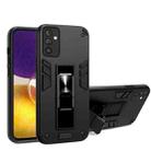For Samsung Galaxy A82 5G 2 in 1 PC + TPU Shockproof Protective Case with Invisible Holder(Black) - 1