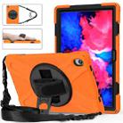 For Lenovo XiaoXin Pad 11 / Pad 11 Plus 2021 / Pad 2022 TB-J606F/J607F/J616F Shockproof Colorful Silicone + PC Protective Case with Holder & Hand Strap & Shoulder Strap(Orange) - 1