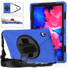 For Lenovo XiaoXin Pad 11 / Pad 11 Plus 2021 / Pad 2022 TB-J606F/J607F/J616F Shockproof Colorful Silicone + PC Protective Case with Holder & Hand Strap & Shoulder Strap(Blue) - 1
