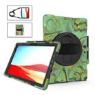 For Microsoft Surface Pro X / Pro X 2021 Shockproof Colorful Silicone + PC Protective Case with Holder & Hand Strap & Shoulder Strap & Pen Slot(Camouflage) - 1